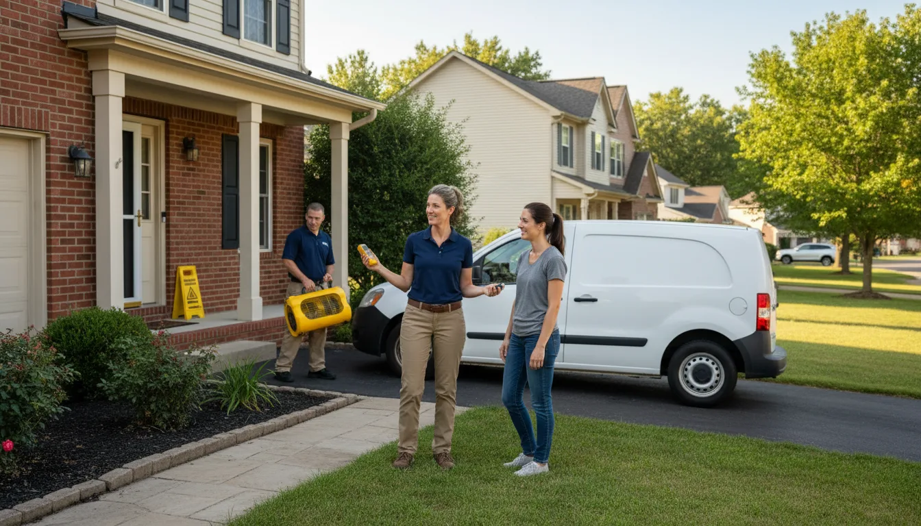 Water restoration image for Dehumidification And Cleanup Services in Cedar Grove, TN